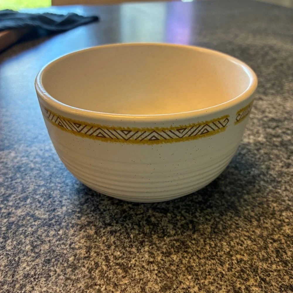 Vintage Franciscan Hacienda Ware Serve Set Gold Yellow Bowl Pitcher Butter 5‎ pc